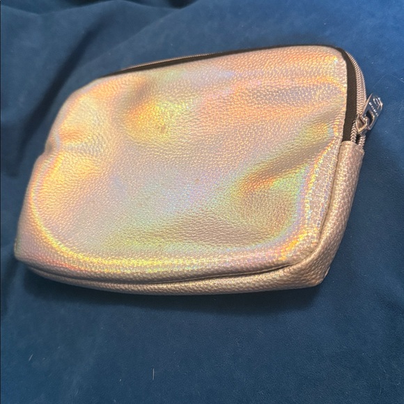 Bebe Metallic Silver and Black cosmetics Pouch - Picture 4 of 5